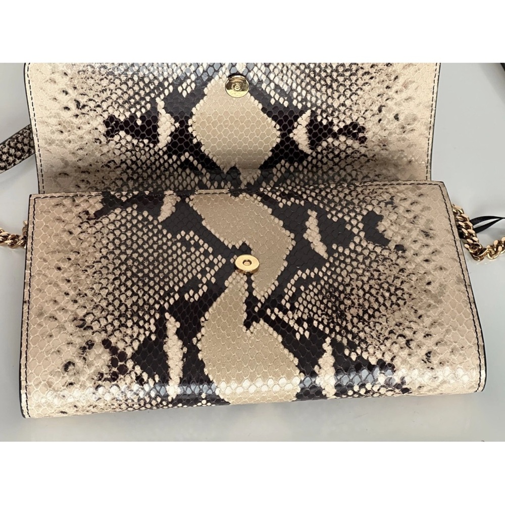 Versace Snakeskin Clutch - Black and Cream Authentic $1300 Retail Brand new Tags - Picture 3 of 13